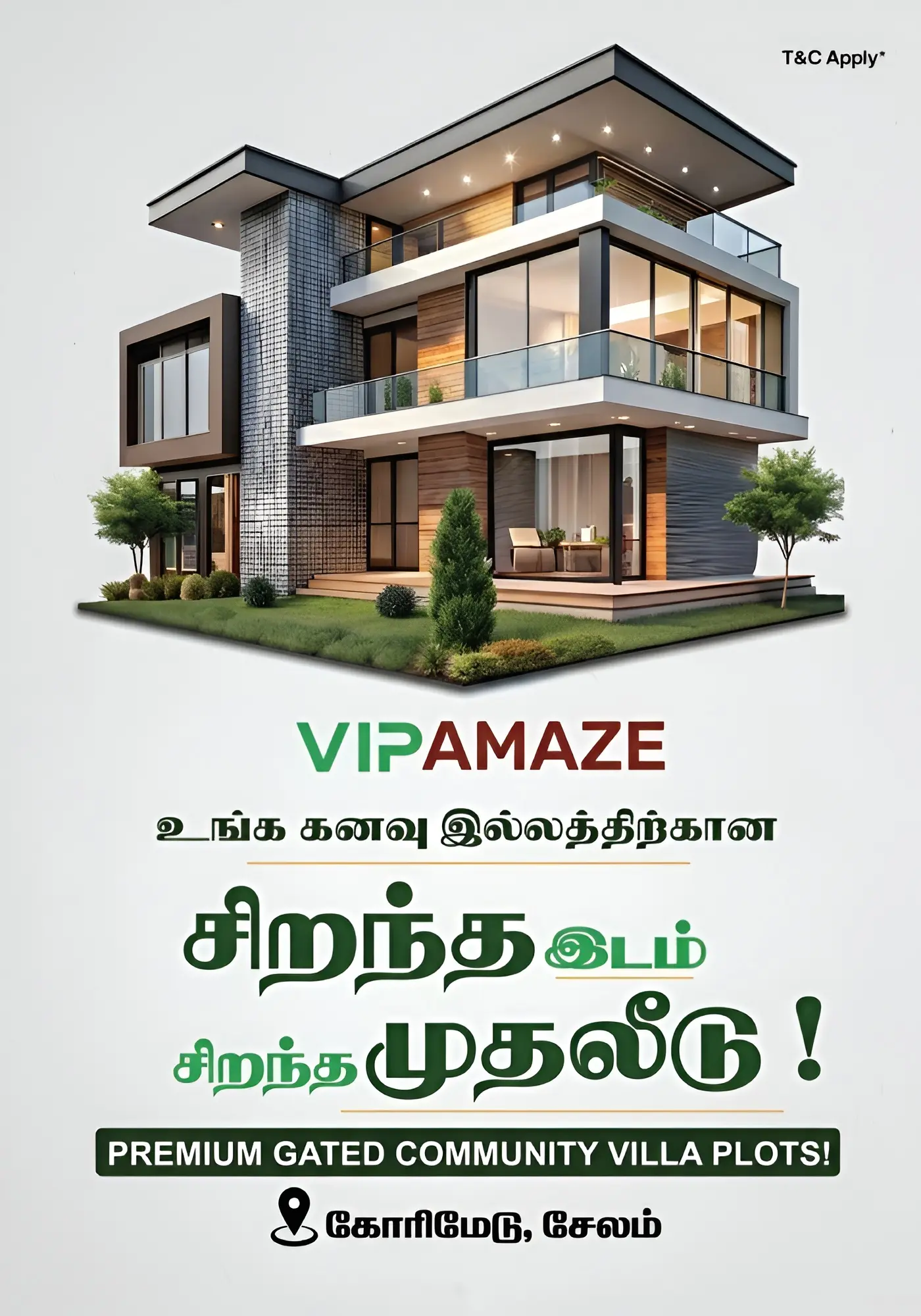 DTCP Approved Plots sale Salem - VIP Amaze